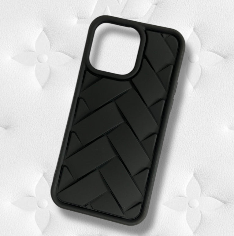 Premium Soft Silicon Cross Cut Protective Case For iPhone 14 Pro Max
