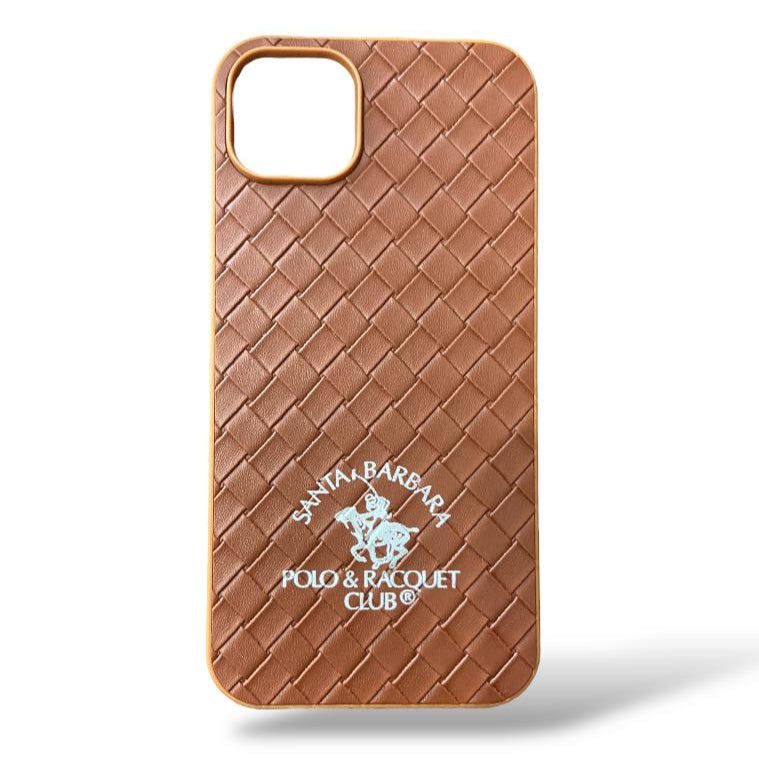 Premium Leather Cross Cut Protective Case For iPhone 15