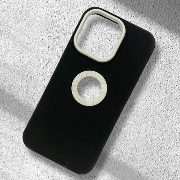 Premium Silicon Logo Cut Case For iPhone 13 Pro