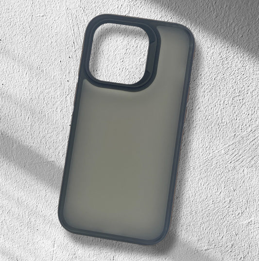 Premium Side Colour Back Smoke Matte Protective Case For 14 Pro