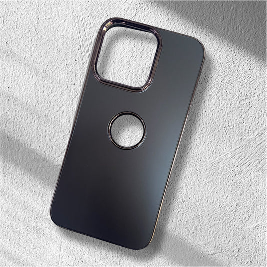Premium Matte Glass Protective Case With Logo Cut For iPhone 13 Pro