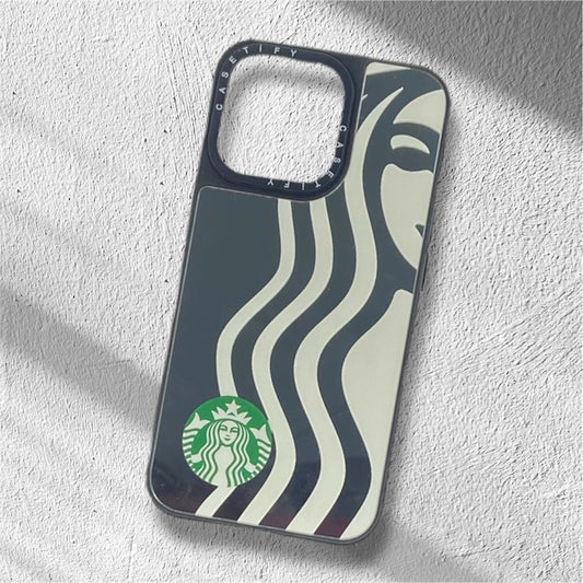 Premium Mirror Starbucks Protective Case For iPhone 13 Pro Max