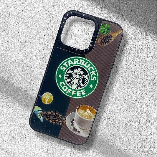 Premium Mirror Starbucks Protective Case For iPhone 13 Pro