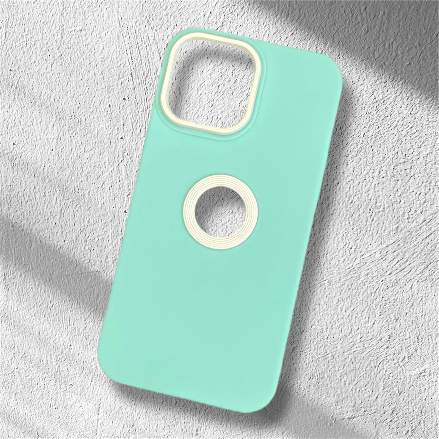 Premium Soft Silicon Logo Cut Case For iPhone 13 Pro Max
