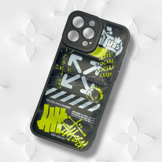 Premium Printed Puff Protective Case For iPhone 13 Pro Max