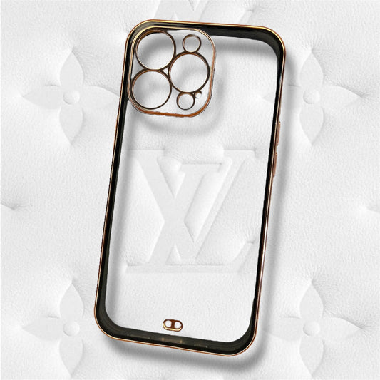 Premium Side Colour With Chrome Camera Protection Case For iPhone 13 Pro Max