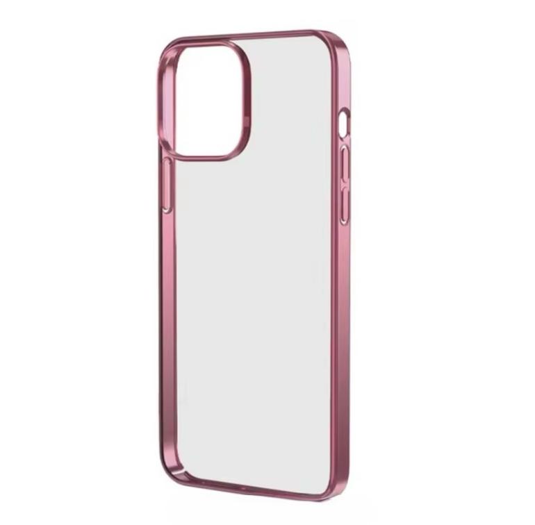 Premium Side Crome Back Transparent Case for iPhone 13 Pro