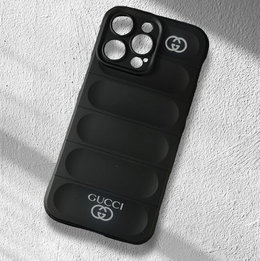 Premium Printed Puff Silicon Protective Case With Camera Protection For iPhone 14 Pro Max