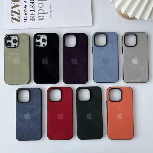 Premium Denim Fabric Logo Protective Case For iPhone X