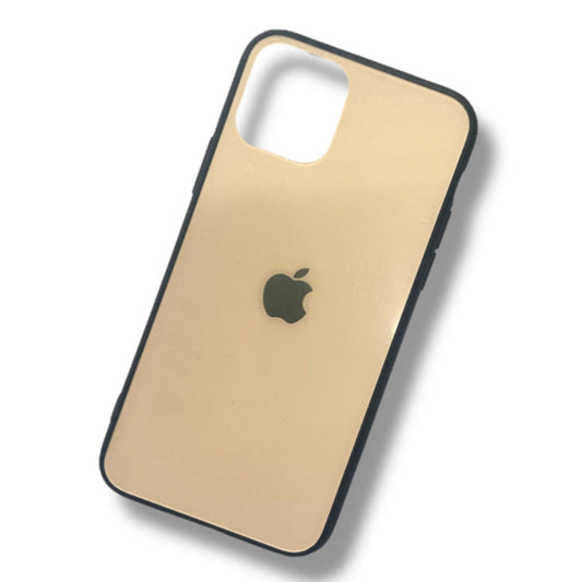Premium Back Glass Side Soft Logo Protective Case For iPhone 11 Pro