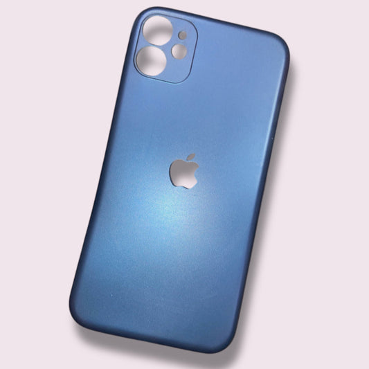 Premium Matte Protective Logo Case With Camera Protection For iPhone 11