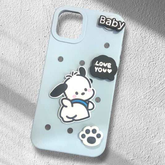 Premium Soft Silicon Dog Embossed Protective Case For iPhone 11