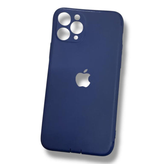Premium Silicon Matte Logo Cut Protective Case With Camera Protection For 11 Pro