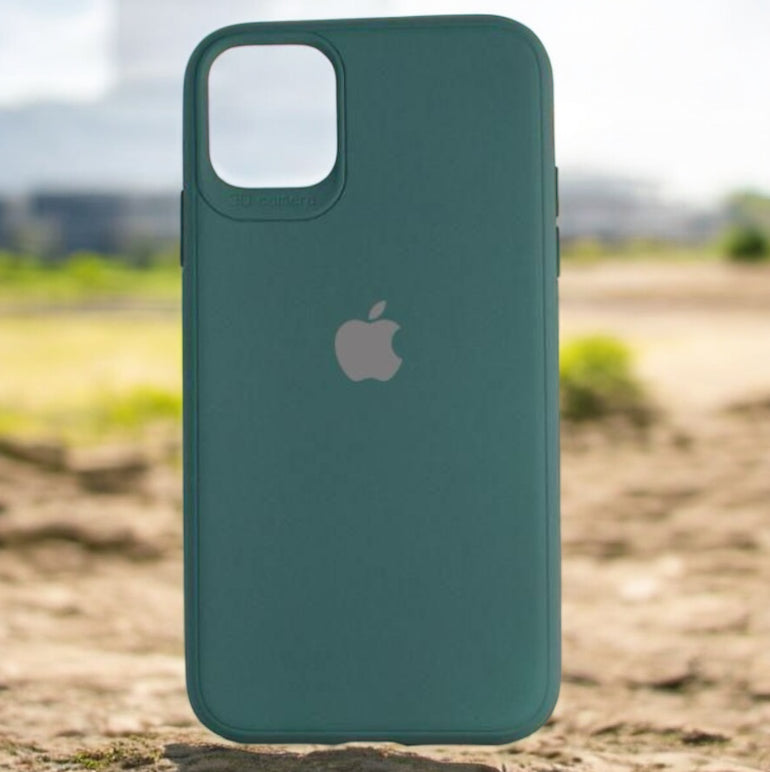 Premium Soft Silicon Logo Protective Case For iPhone 11