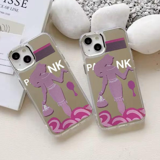 Premium Mirror Girl Printed Protective Case For iPhone 12/12 Pro