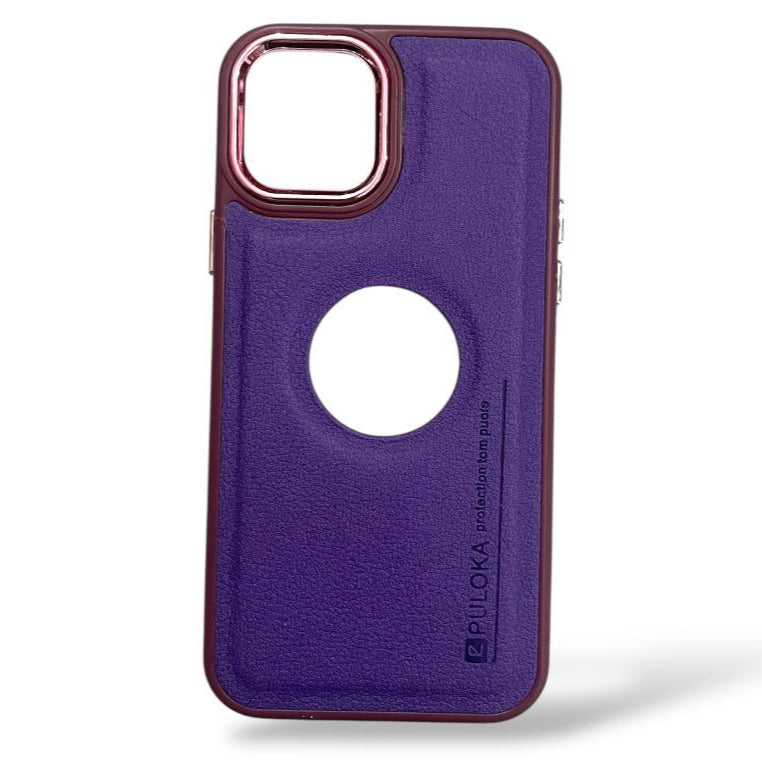 Premium Leather Protective Logo Cut Case For iPhone 11 Pro