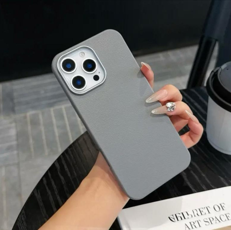 Premium Soft Silicon Leather Feel Protective Case For iPhone 12 Pro Max