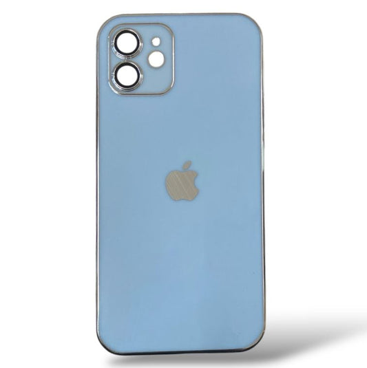 Premium Silicon Chrome Logo Protective Case With Camera Protection For iPhone 12