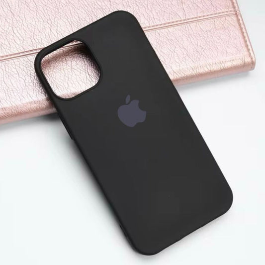 Premium Soft Silicon Logo Protective Case For iPhone 12 Pro Max