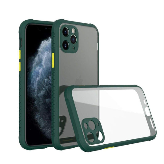 Premium Transparent Side Soft Back Hard Protective Case With Camera Protection For iPhone 12 Pro