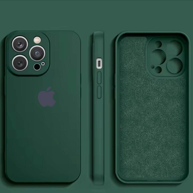 Premium Soft Silicon Logo Protective Case With Camera Protection For iPhone 12 Pro