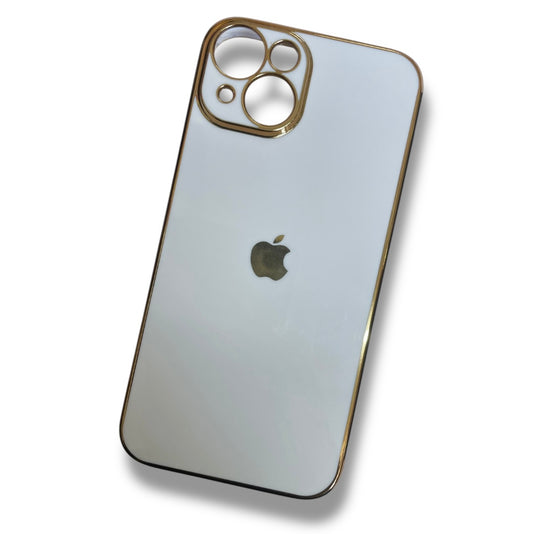 Premium Silicon Chrome Protective Case With Camera Protection For iPhone 12 Pro