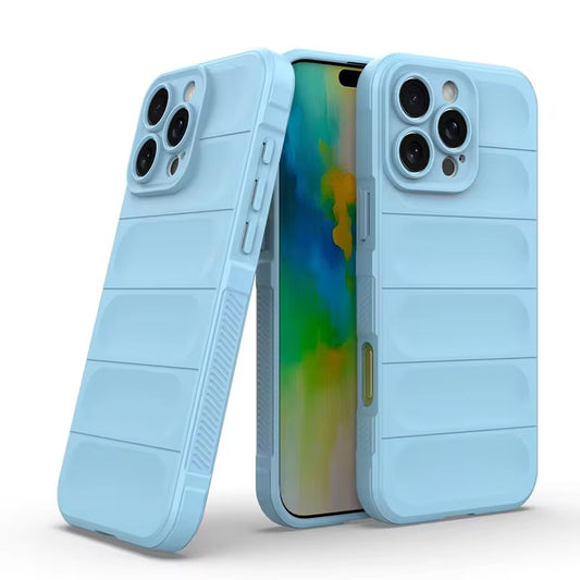 Premium Puff Silicon Protective Case With Camera Protection For iPhone 15 Pro