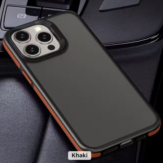 Premium Side Colour Back Smoke Matte Protective Case For iPhone 15 Pro