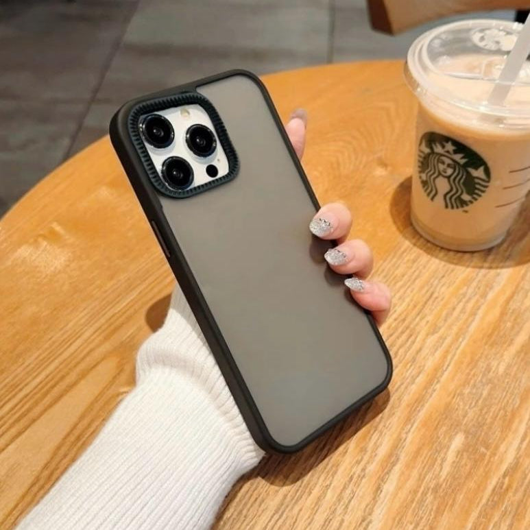 Premium Smoke Matte Protective Case For iPhone 15 Pro Max