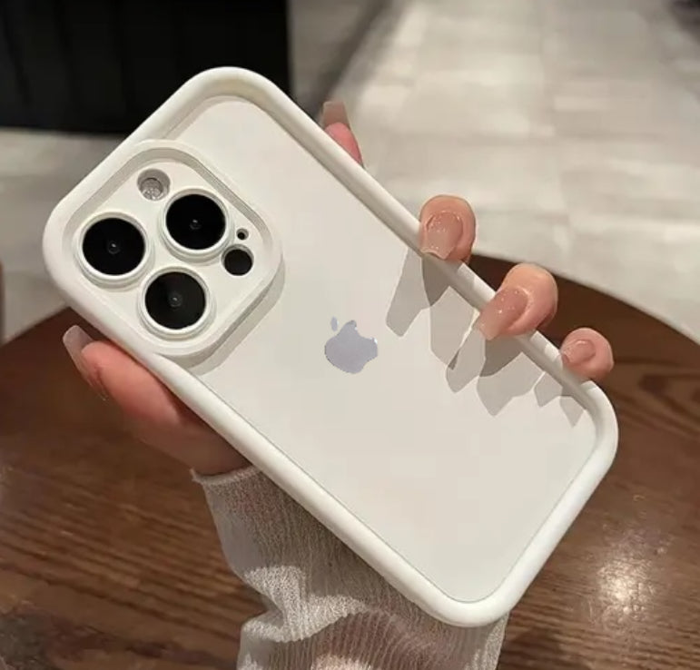 Premium Soft Silicon Logo Protective Case With Camera Protection For iPhone 15 Pro Max