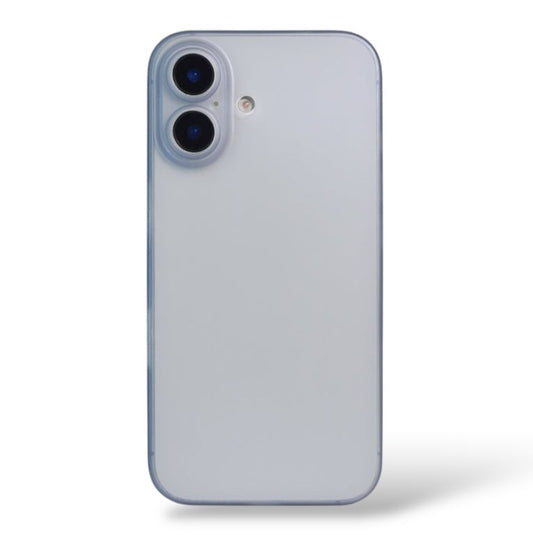 Premium Blue Matte Protective Case With Camera Protection For iPhone 16 Plus