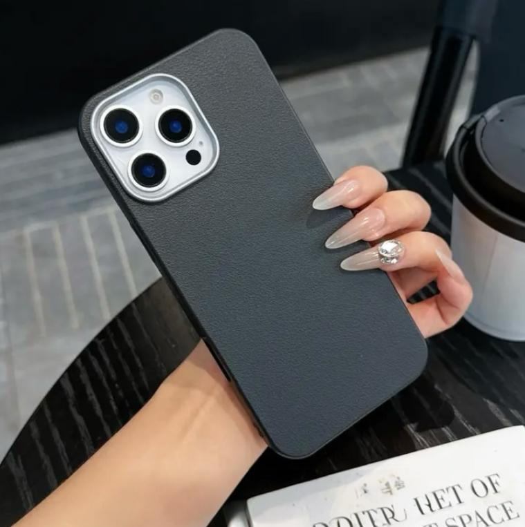 Premium Soft Silicon Leather Feel Protective Case For iPhone 12 Pro Max