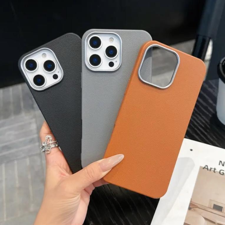 Premium Soft Silicon Leather Feel Protective Case For iPhone 12 Pro Max