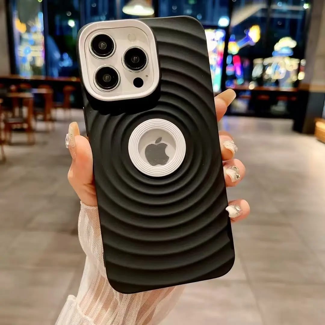 Premium Silicon Designer Protective Case With Logo Cut For iPhone 16